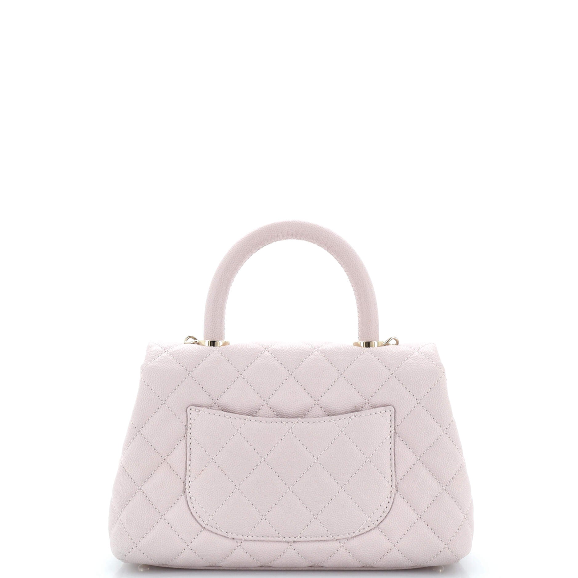 Coco Top Handle Bag Quilted Caviar Mini