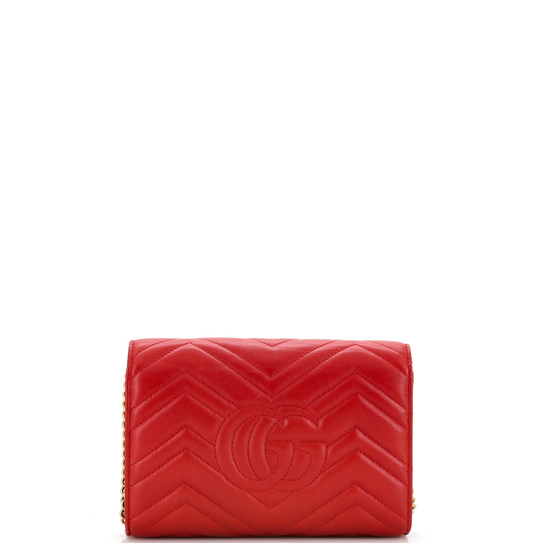 GG Marmont Chain Wallet Matelasse Leather Mini