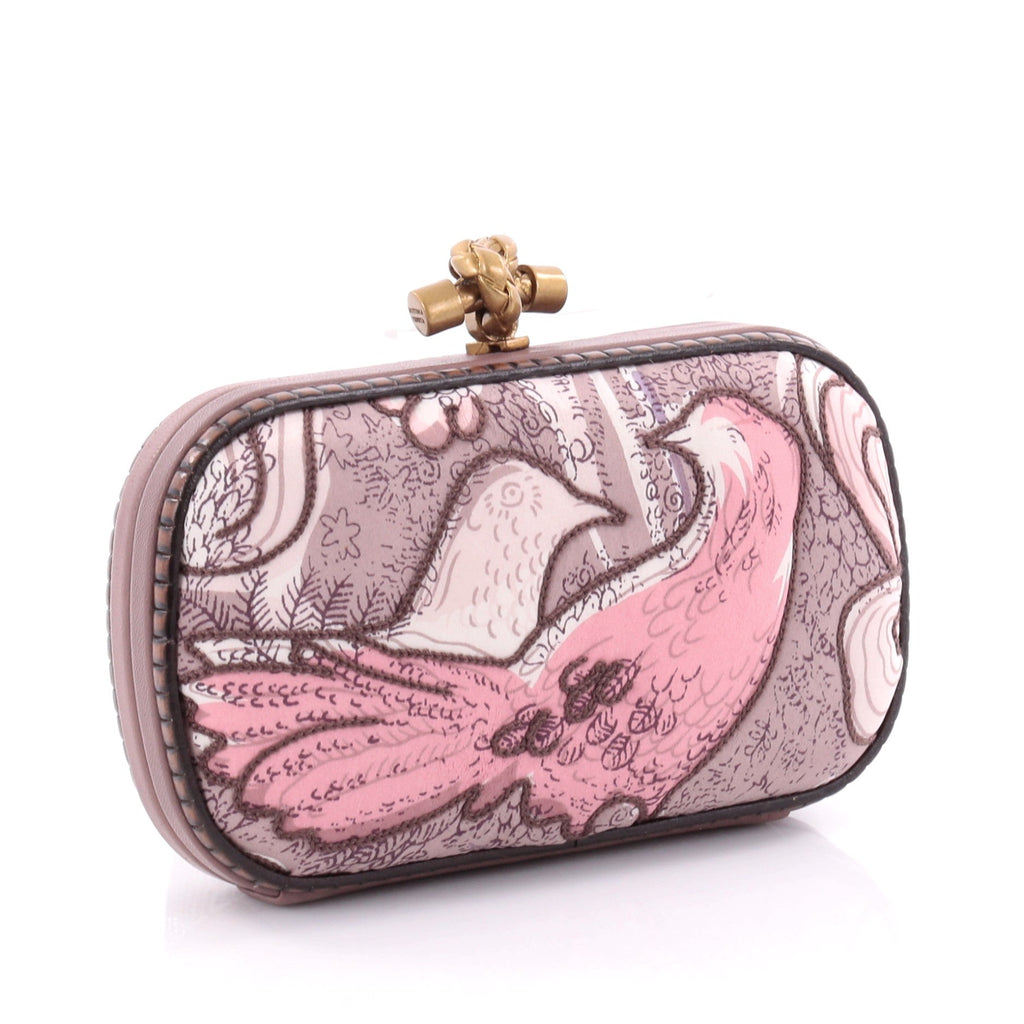 Box Knot Clutch Printed Silk Small