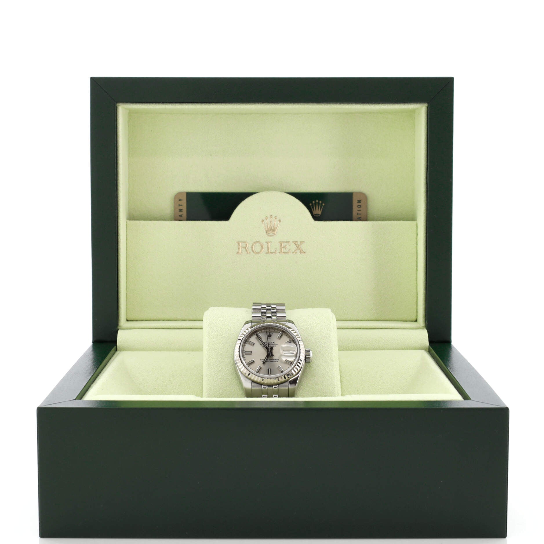 Oyster Perpetual Datejust Automatic Watch Stainless Steel and White Gold 26