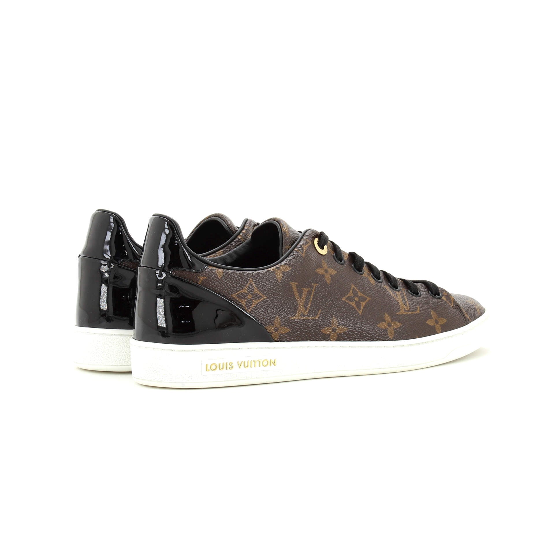 Women's FrontRow Sneakers Monogram Canvas with Patent