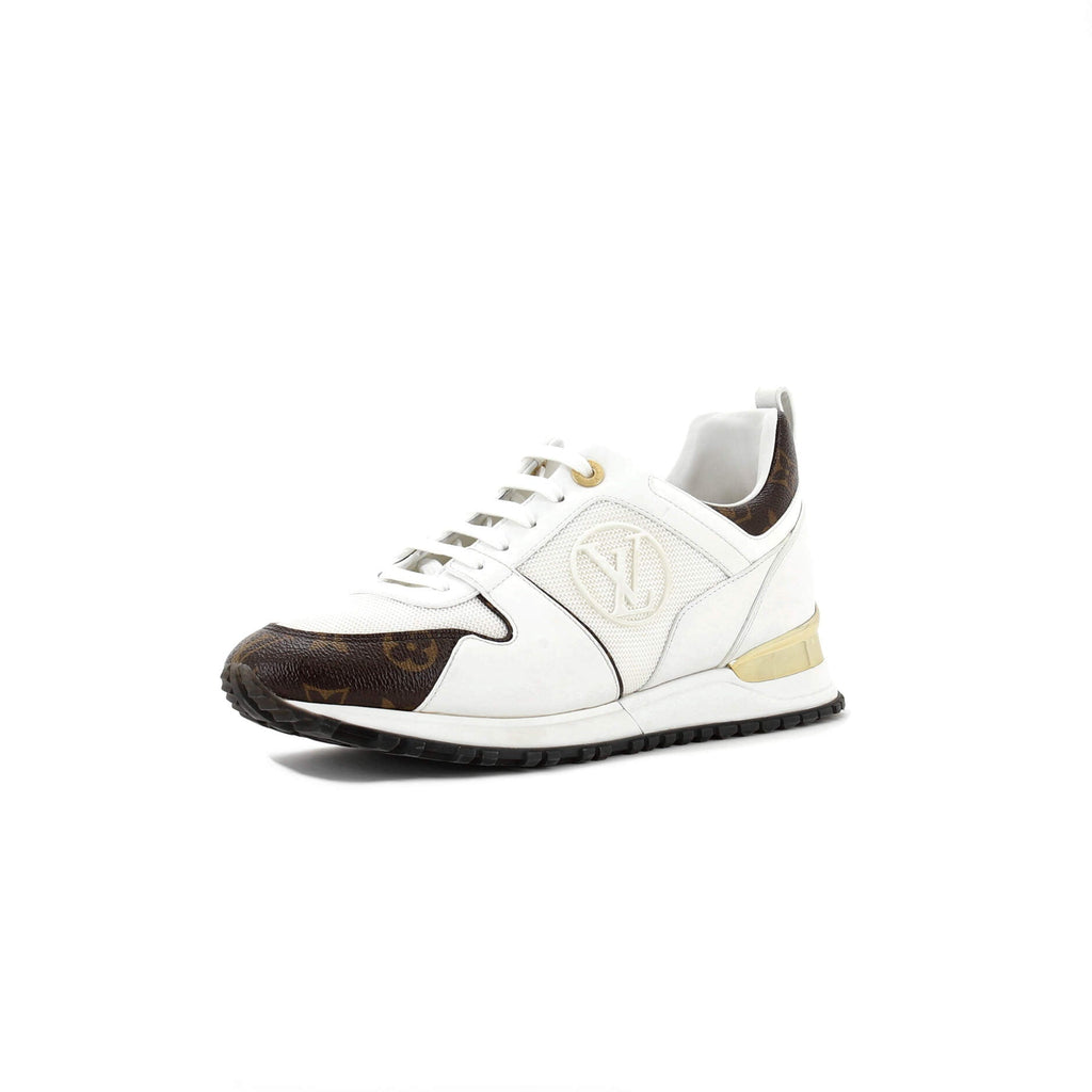 Women's Run Away Sneakers Mesh with Monogram Canvas and Leather