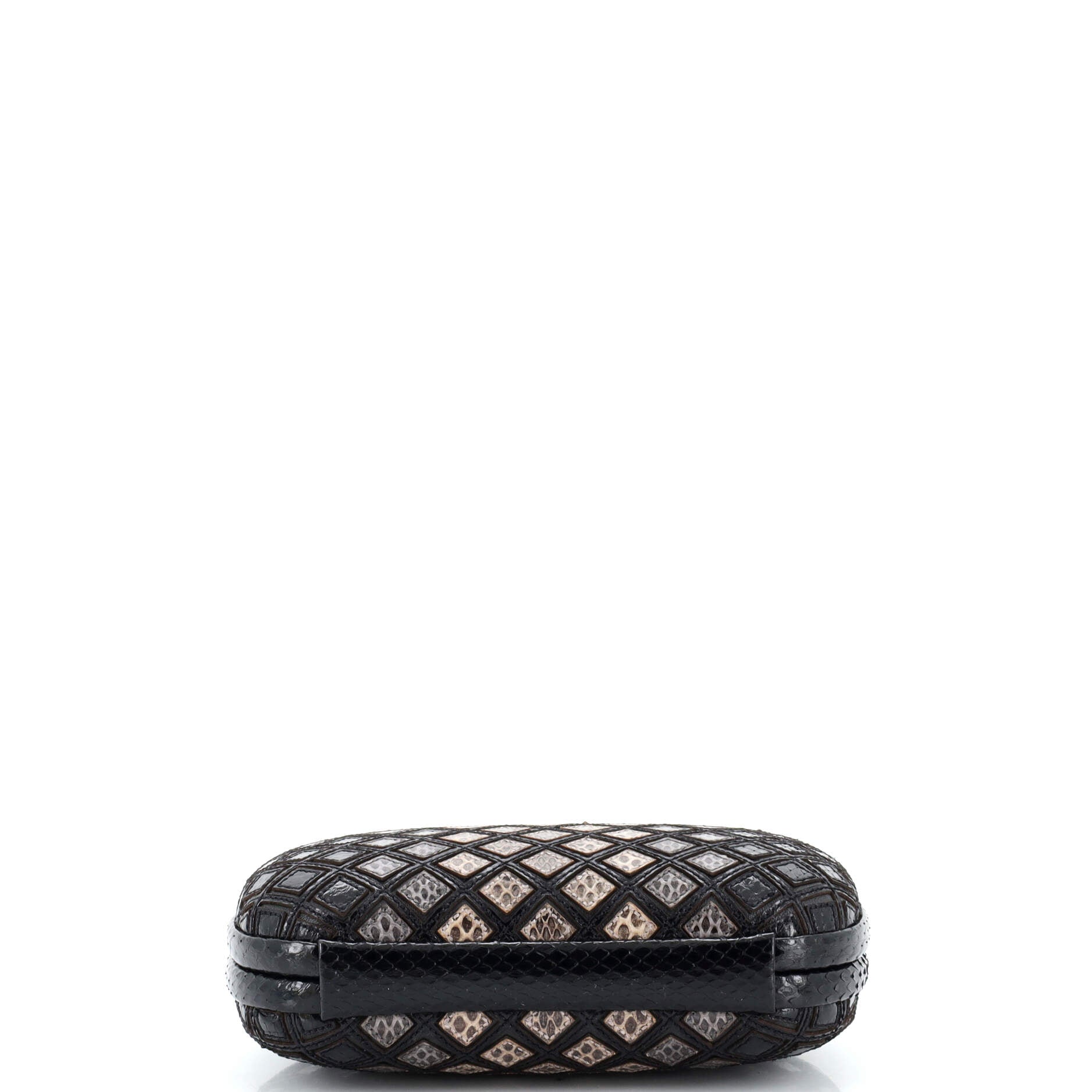 Box Knot Clutch Quilted Elaphe Small