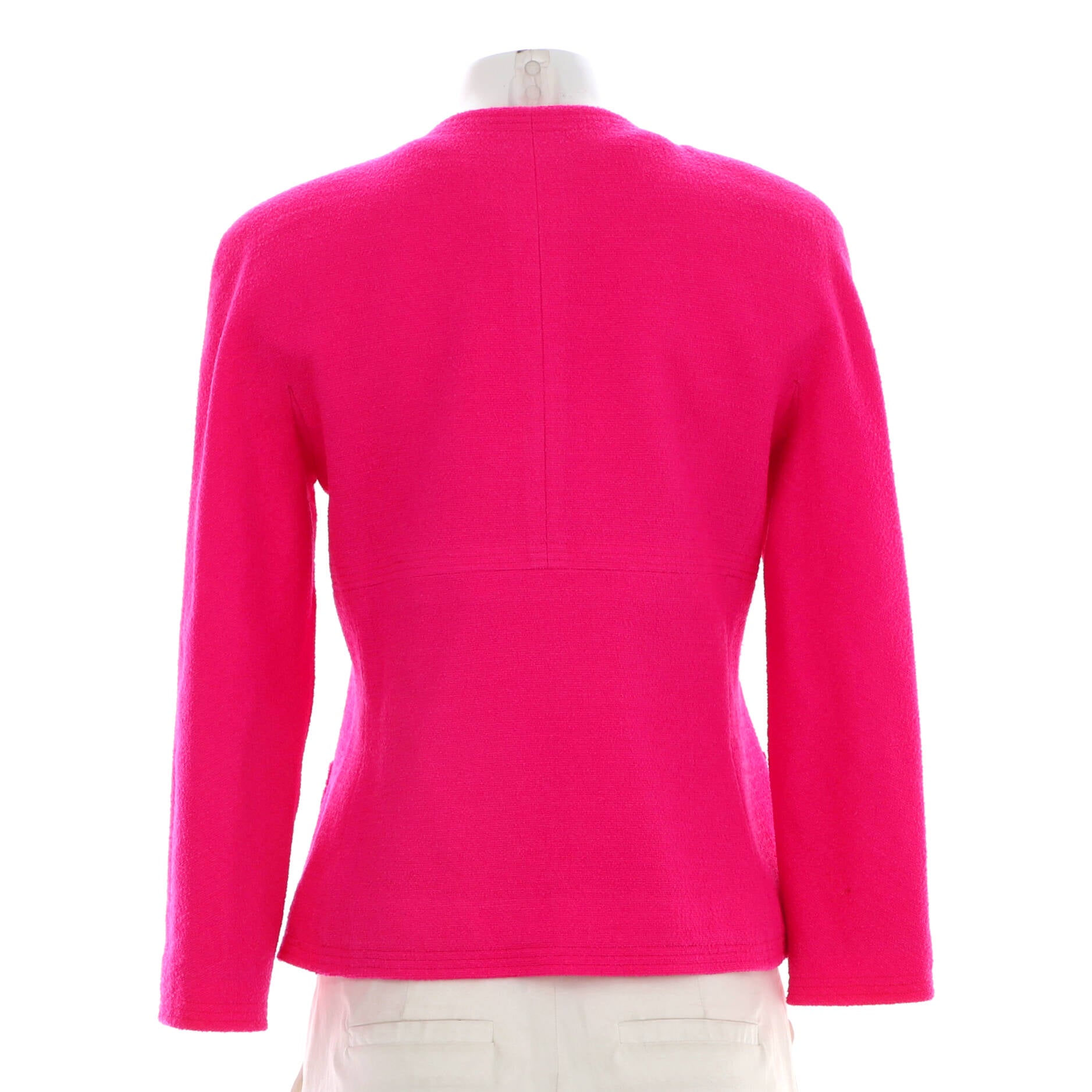 Women's Vintage Collarless Four Pocket Jacket Tweed