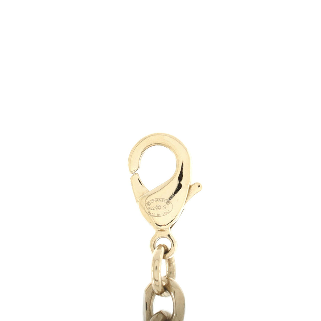 No. 5 Perfume Bottle Locket Pendant Necklace Metal with Resin