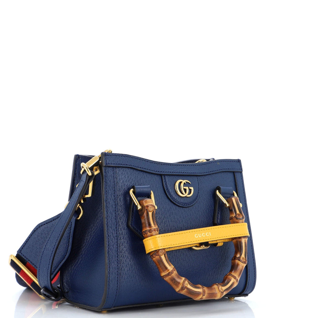 Diana NM Bamboo Handle Tote Leather Mini