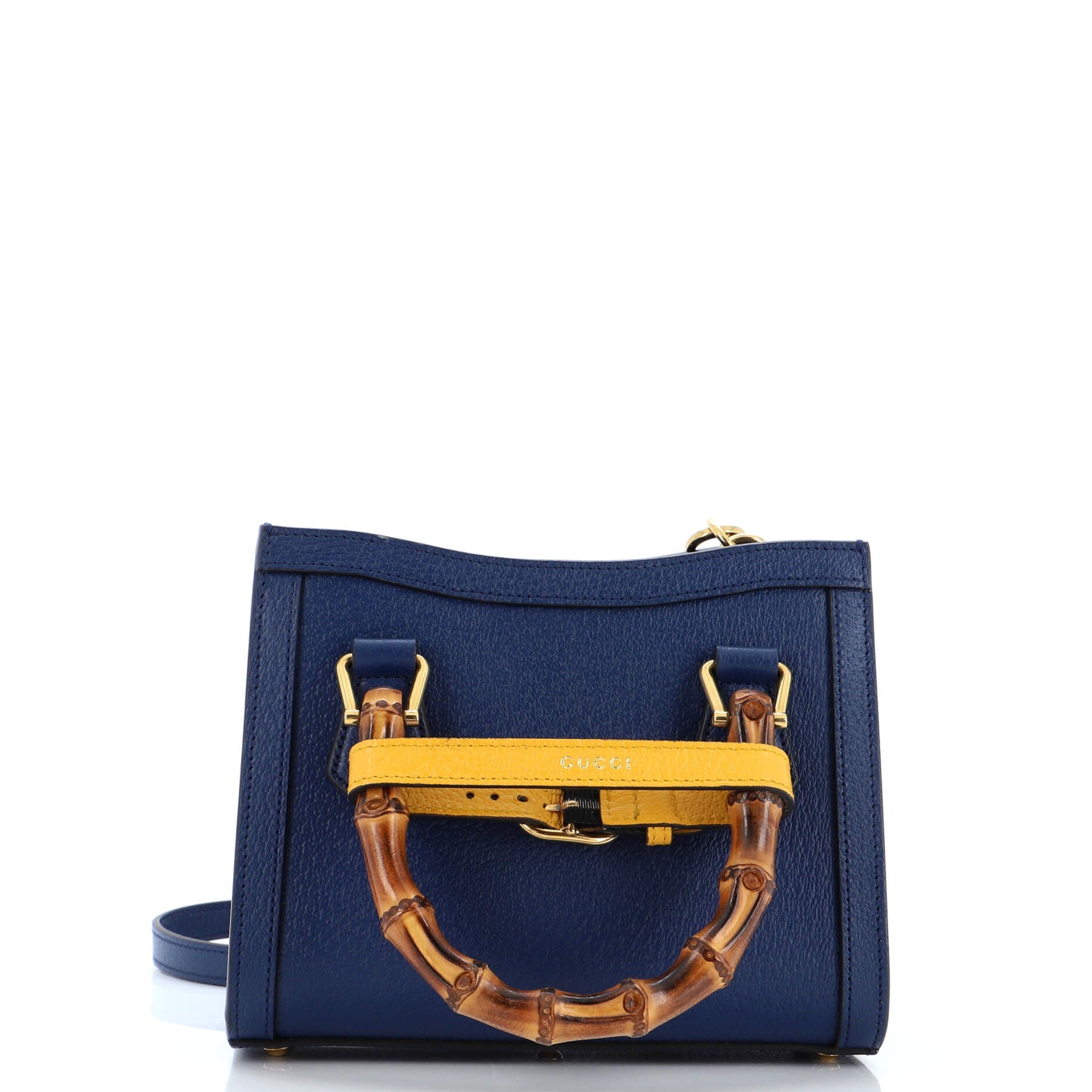 Diana NM Bamboo Handle Tote Leather Mini
