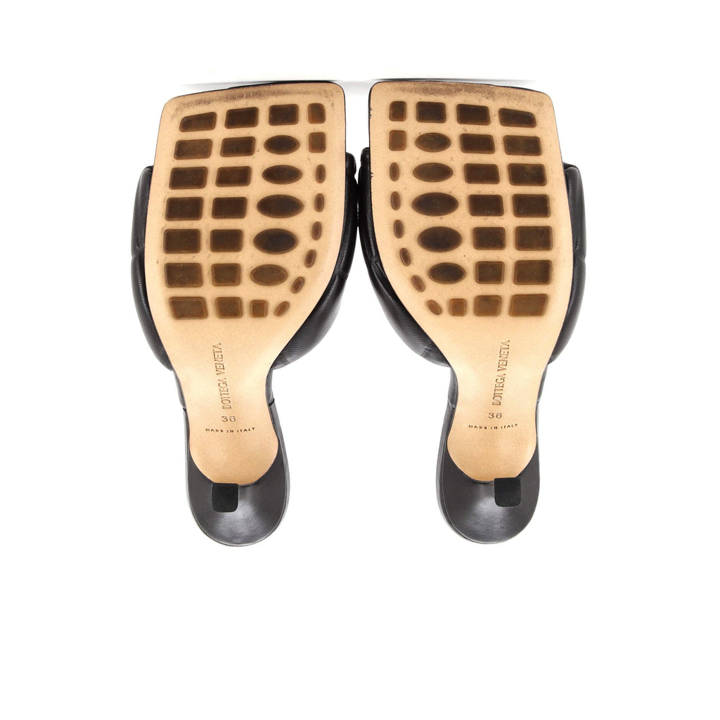 Women's Lido Heeled Sandals Quilted Embossed Leather
