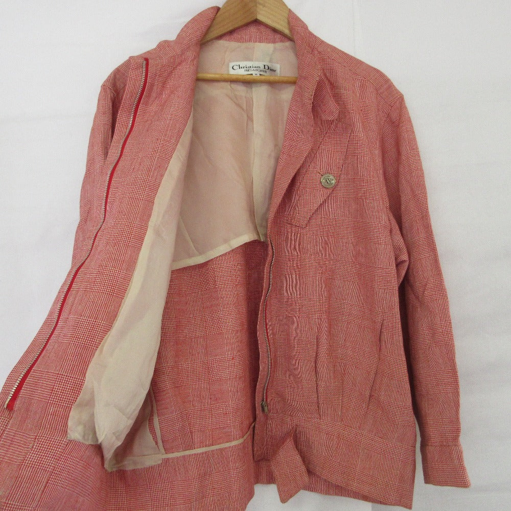 Christian Dior Check Stand Collar Jacket