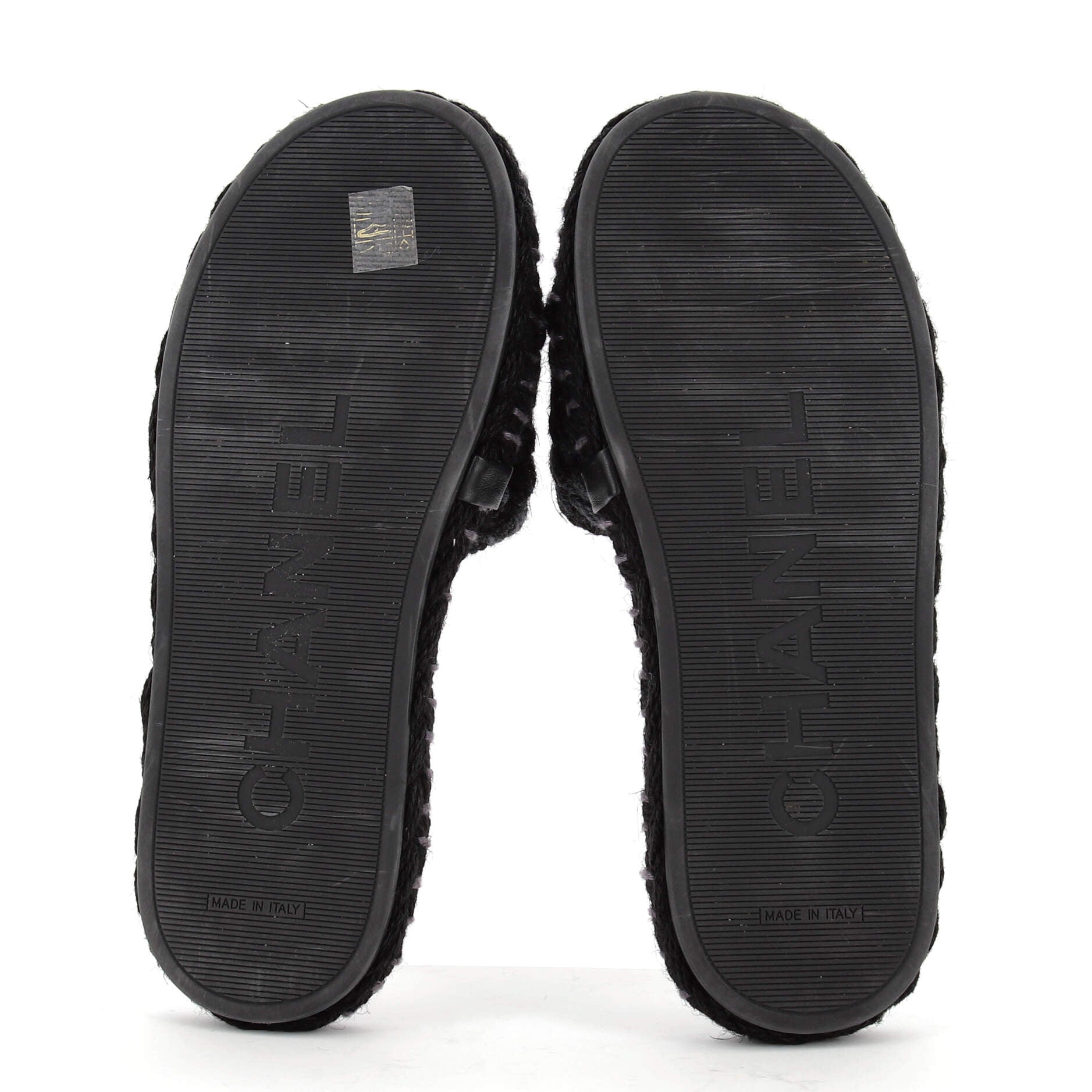 Women's CC Slide Mules Braided Fabric