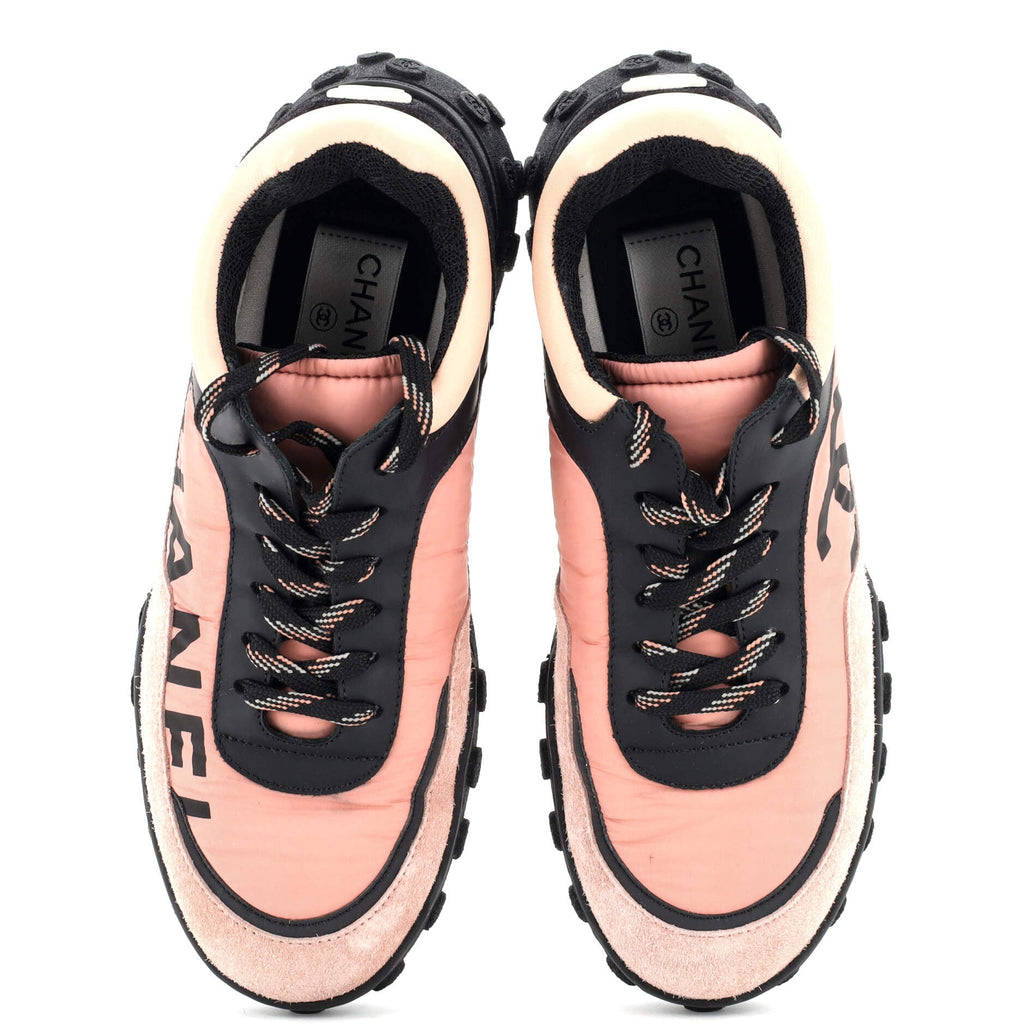 Women's CC Low-Top Sneakers Suede with Leather and Nylon