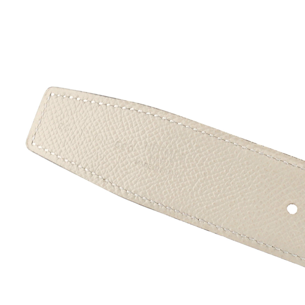 Constance Martelee H Reversible Belt Leather with Brushed Hardware Medium 75