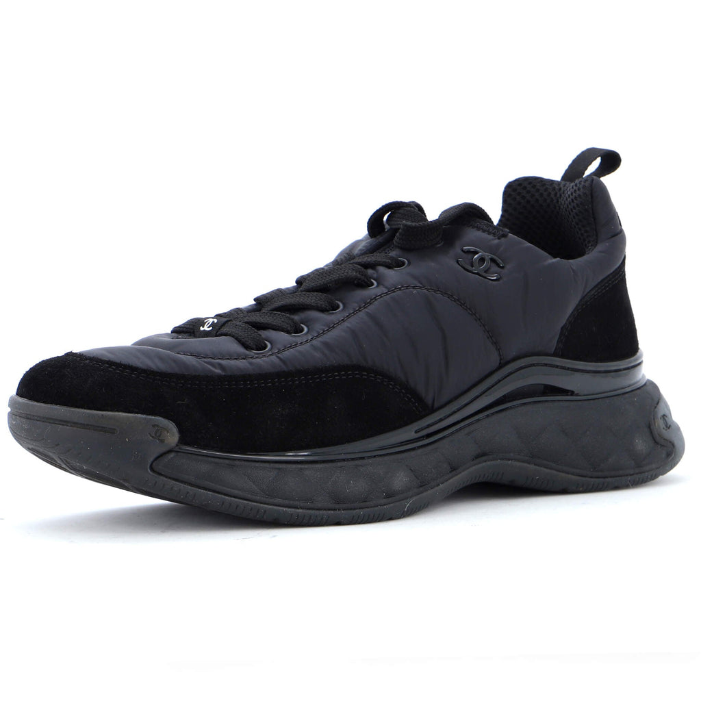 Women's CC Low-Top Sneakers Suede with Leather and Nylon