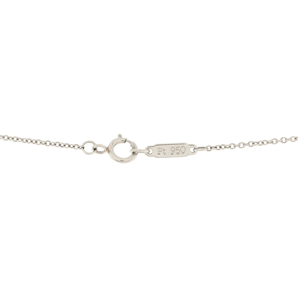 Paper Flowers Firefly Pendant Necklace Platinum with Diamonds and Aquamarine Small
