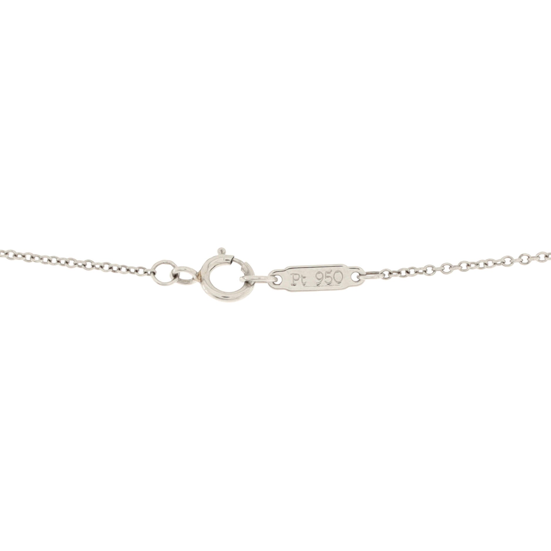 Paper Flowers Firefly Pendant Necklace Platinum with Diamonds and Aquamarine Small