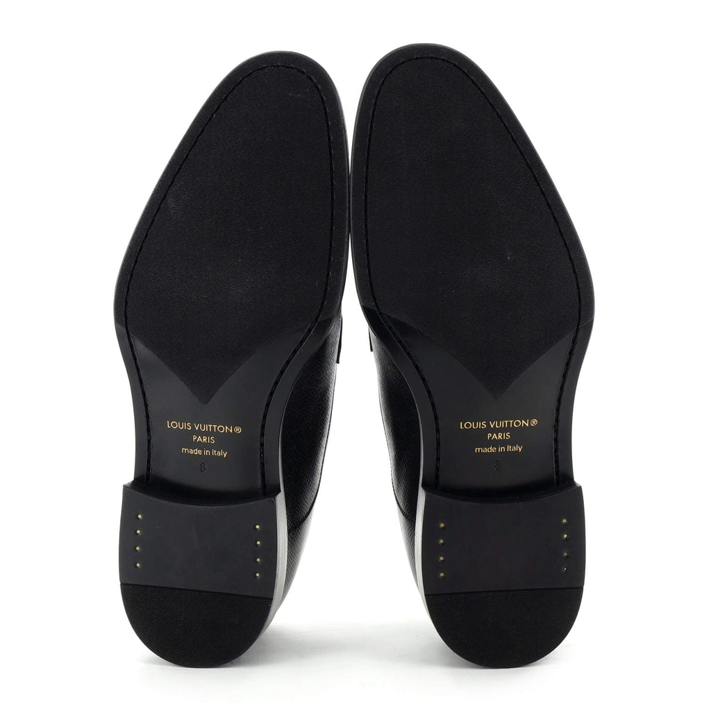 Men's Straight Tip Oxfords Taiga Leather