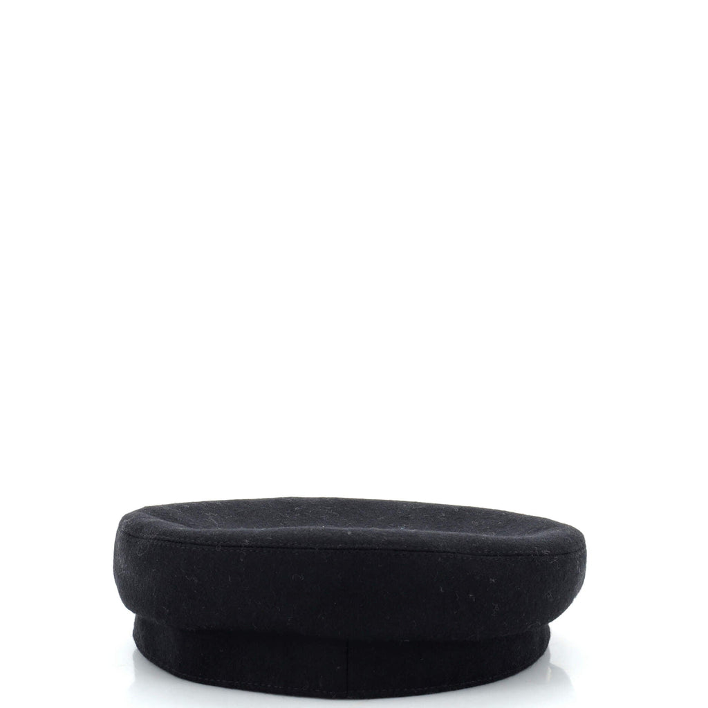 Cabourg en Finesse Newsboy Cap Embroidered Wool