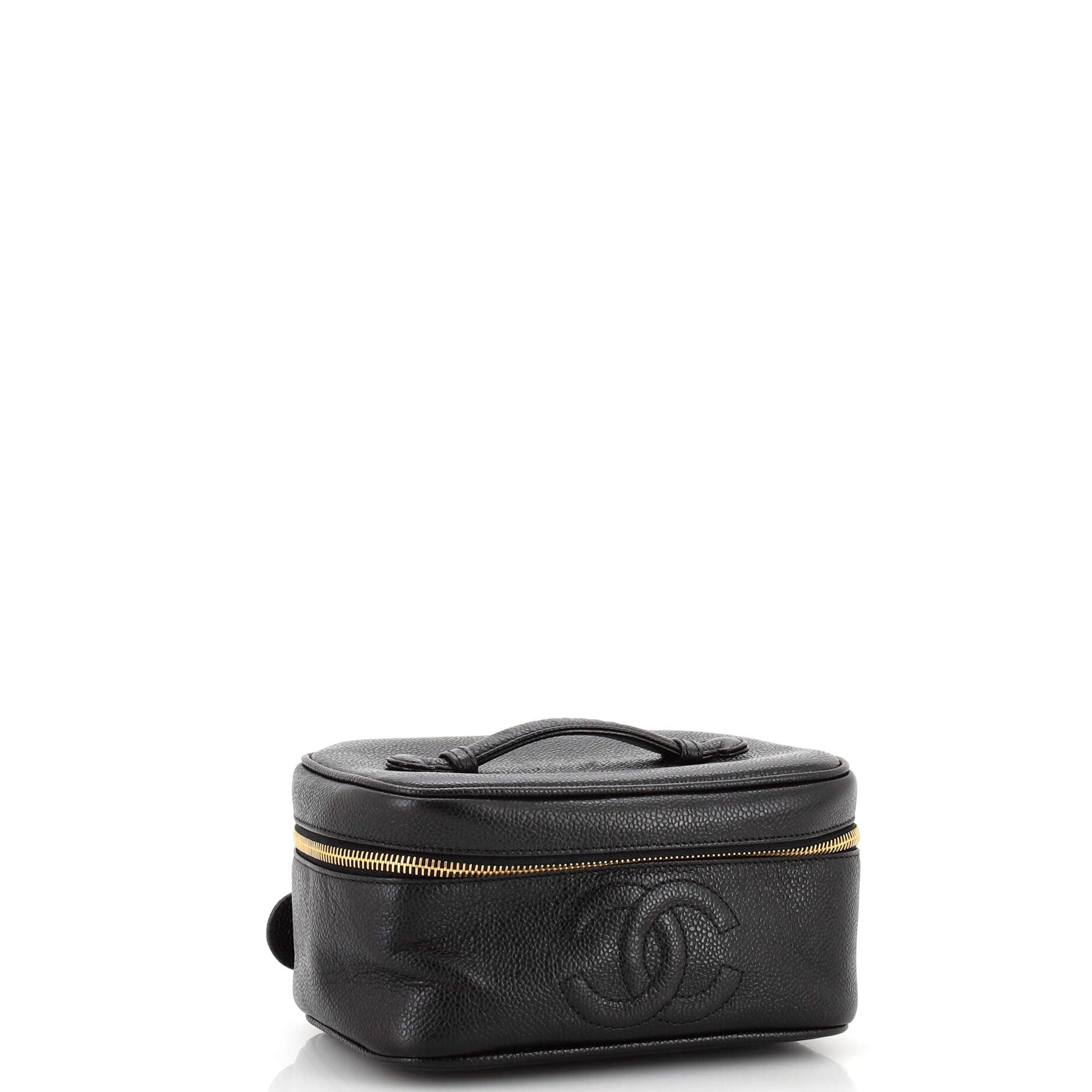 Vintage Timeless Cosmetic Case Caviar Medium
