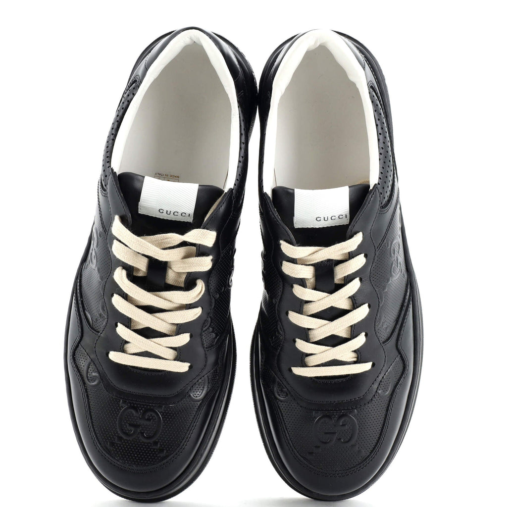 Chunky B Sneakers GG Embossed Perforated Leather