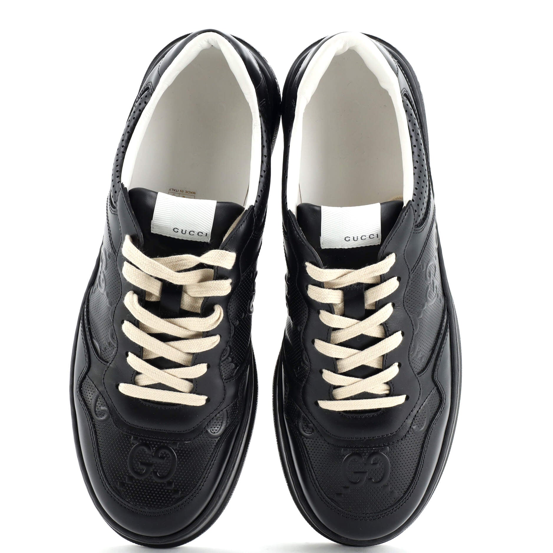 Chunky B Sneakers GG Embossed Perforated Leather