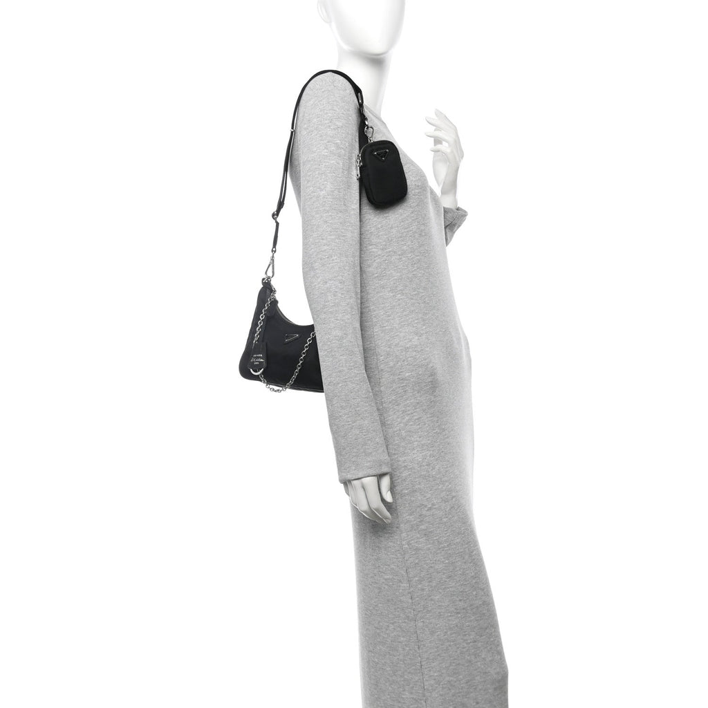 Nylon Re-Edition 2005 Shoulder Bag Black