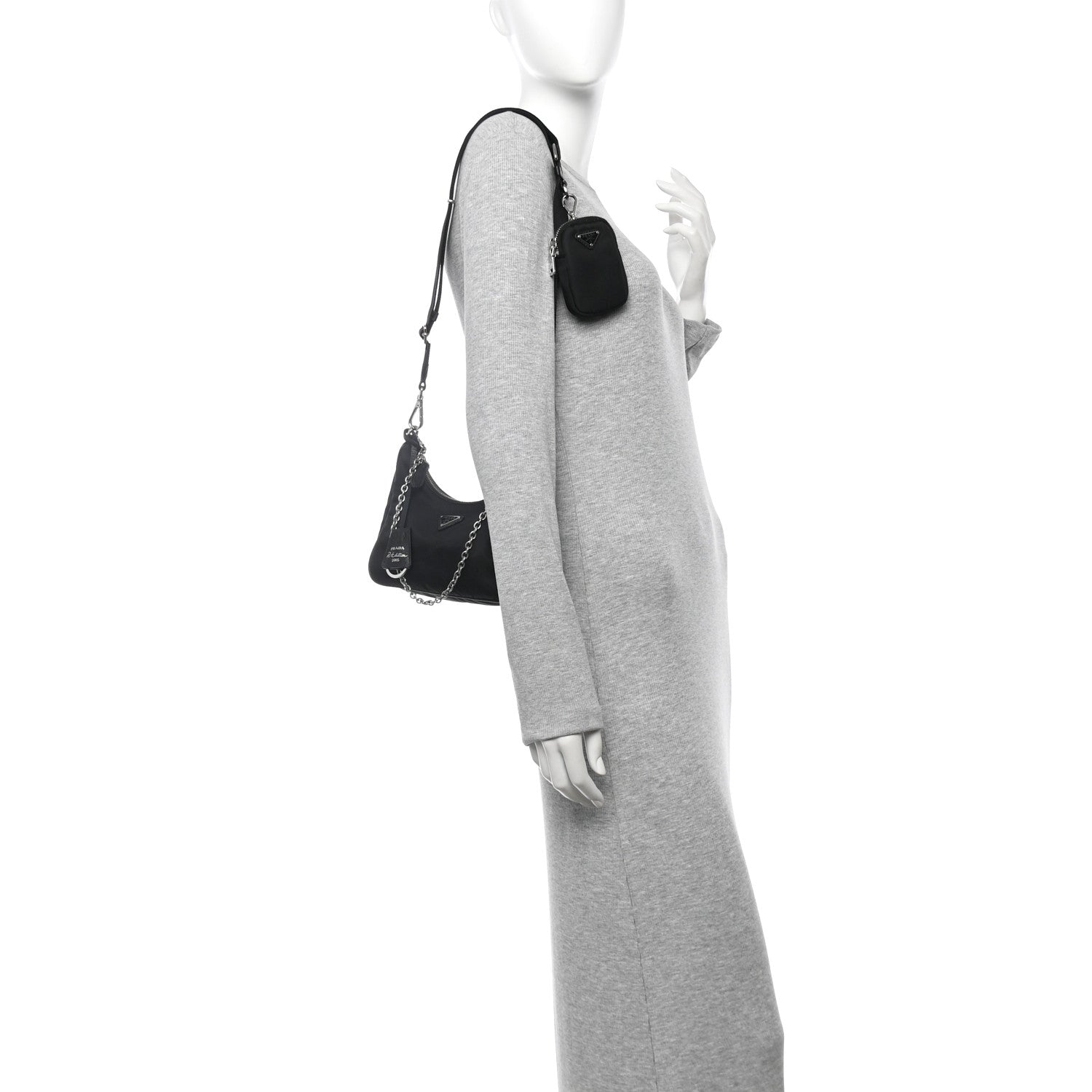 Nylon Re-Edition 2005 Shoulder Bag Black