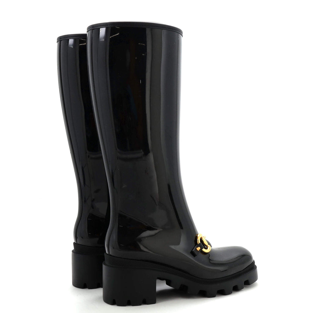 Women's Horsebit Knee High Boots (Outlet) Rubber