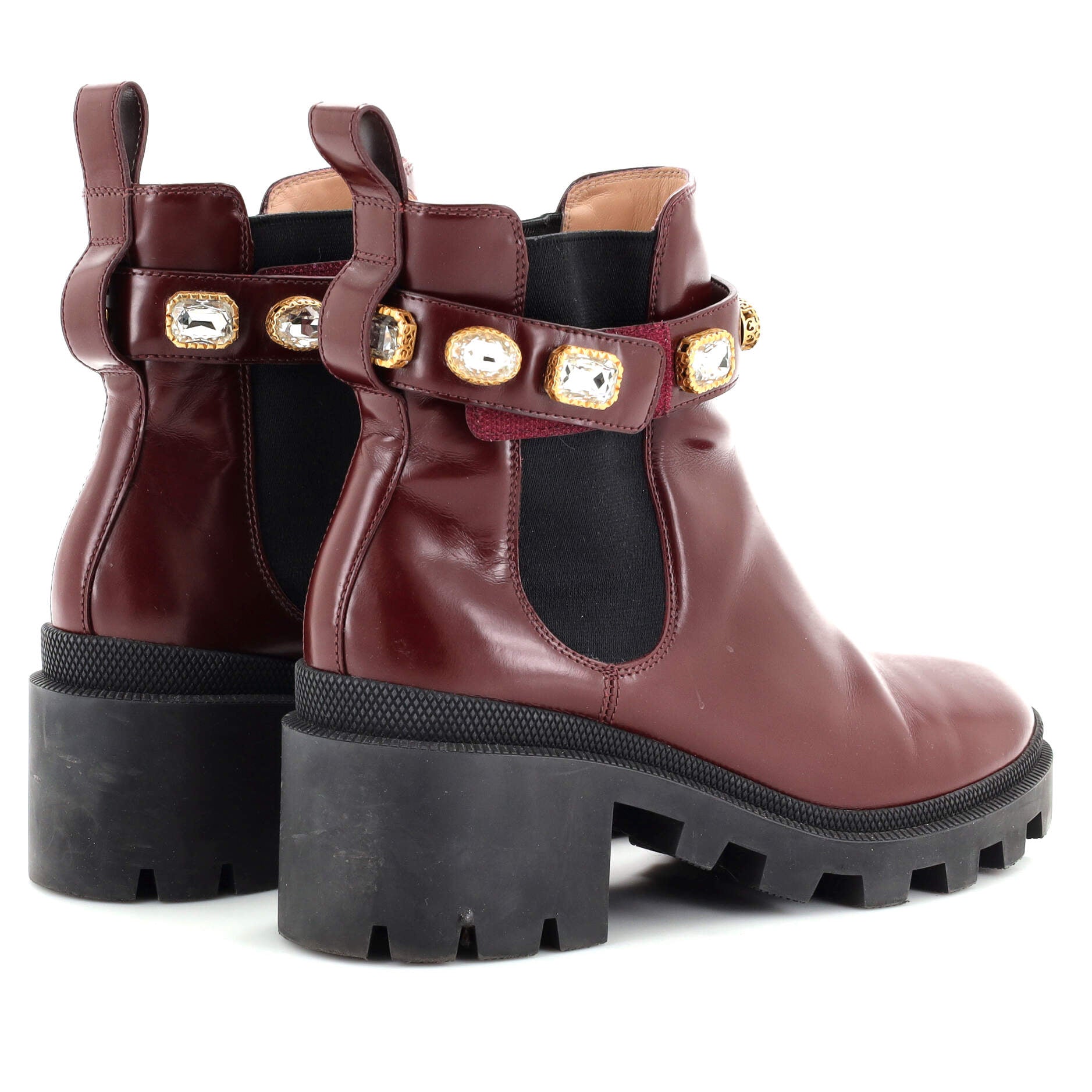 Women's Trip Boots Embellished Leather