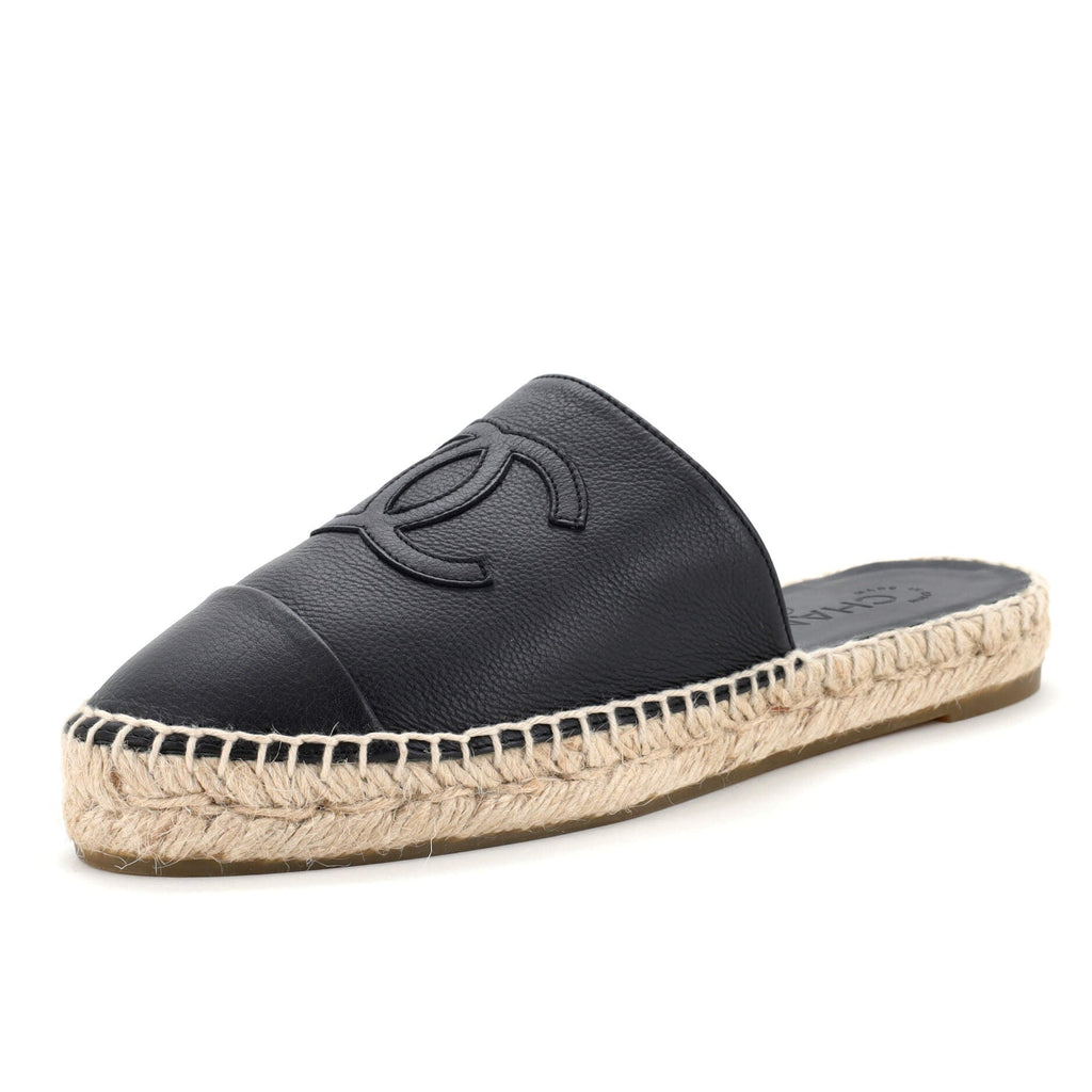 Women's CC Mule Espadrilles Leather
