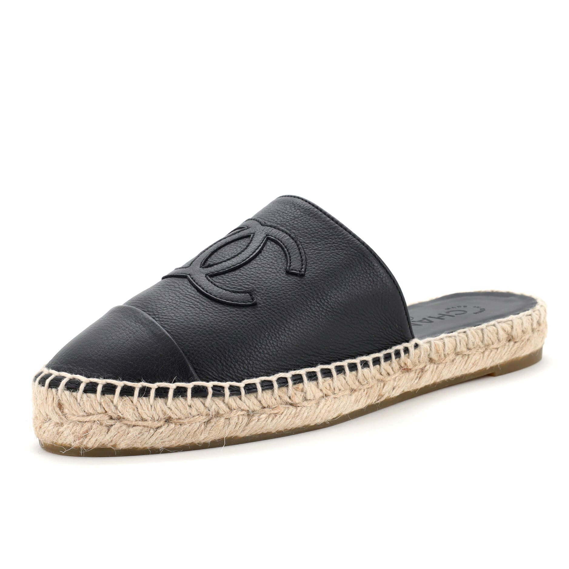 Women's CC Mule Espadrilles Leather
