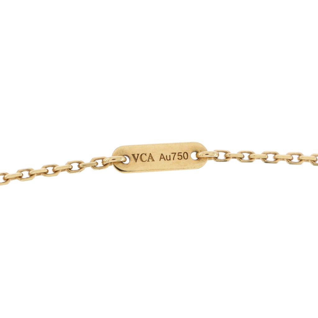 Sweet Alhambra Butterfly Pendant Necklace 18K Yellow Gold and Mother of Pearl