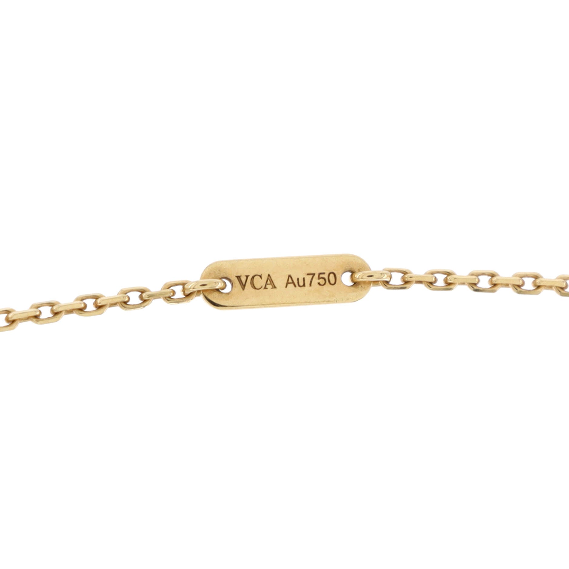Sweet Alhambra Butterfly Pendant Necklace 18K Yellow Gold and Mother of Pearl