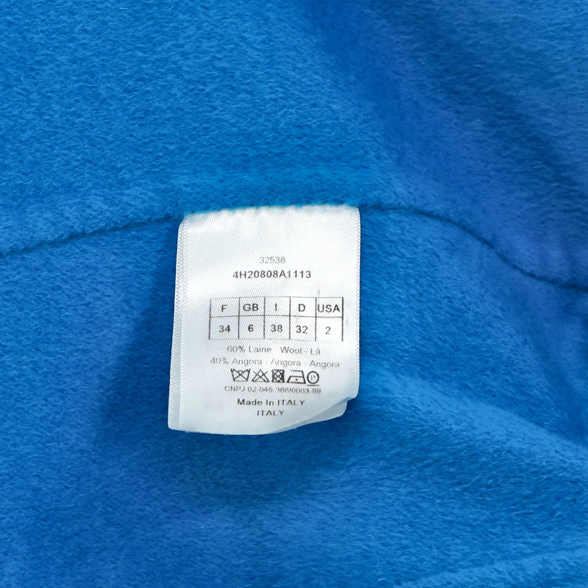 Women's Collar Buttoned Coat Wool Blend