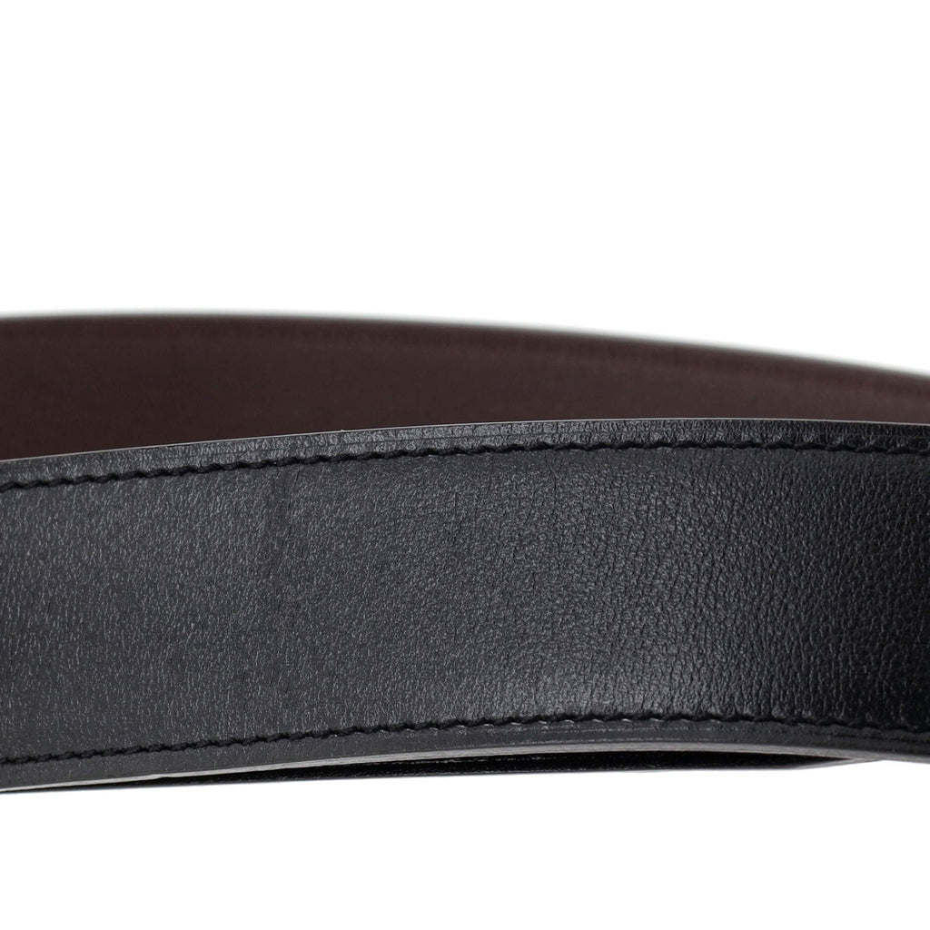 H Au Carre Reversible Belt Leather Wide 90