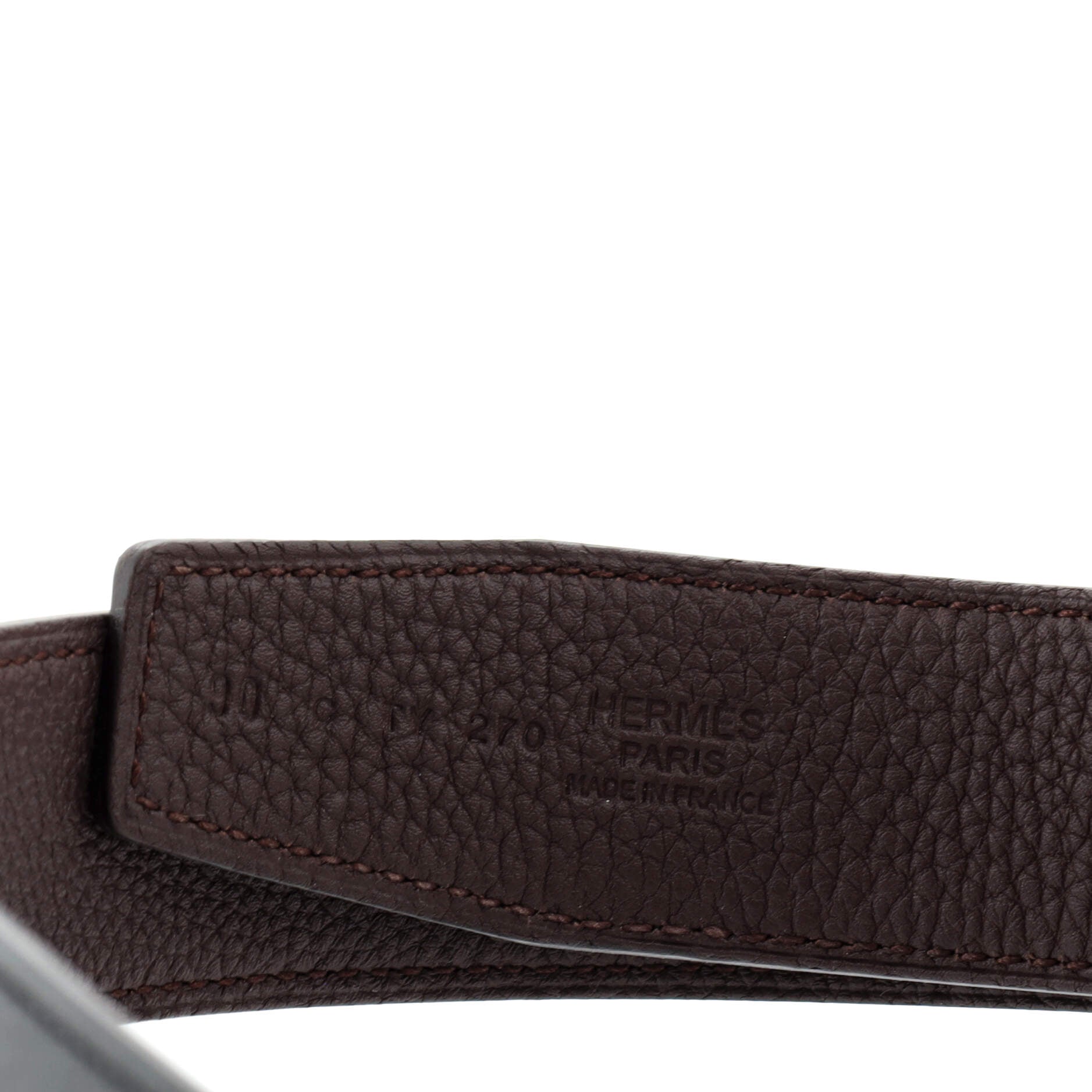 H Au Carre Reversible Belt Leather Wide 90