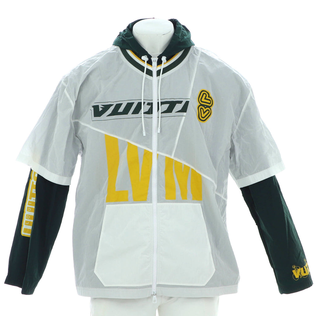 Men's Patchwork Baseball Jersey Blouson Polyamide