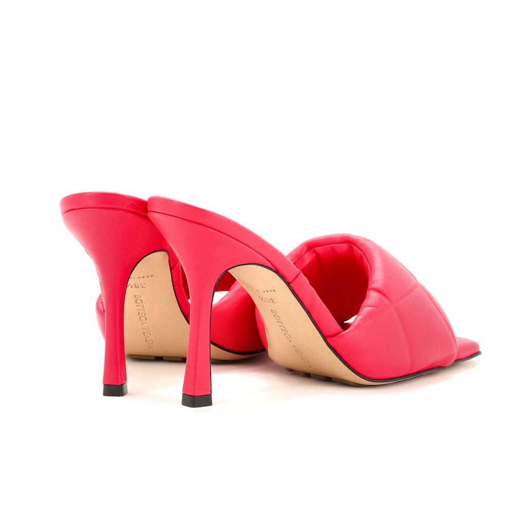 Women's The Padded Heeled Sandals Quilted Leather