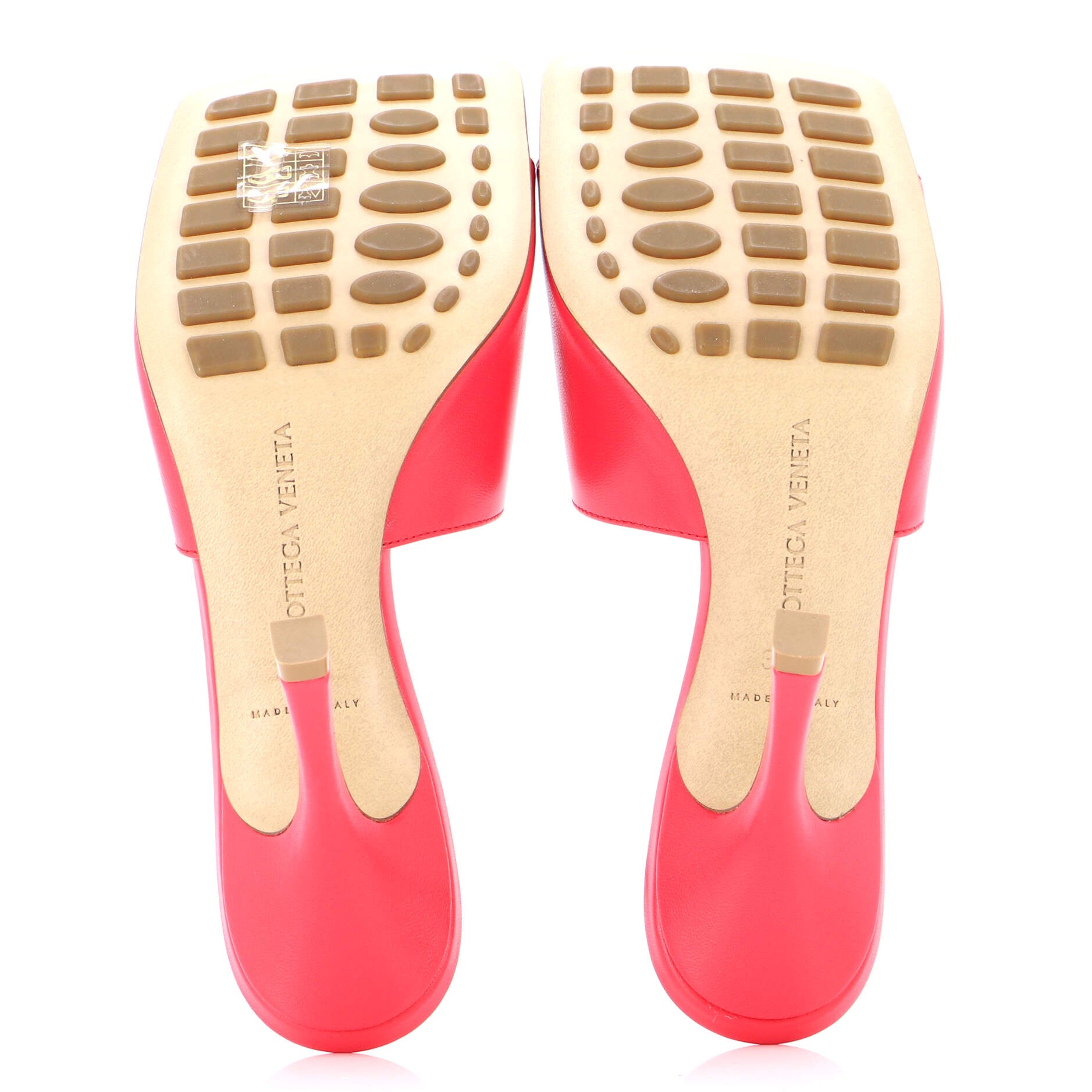 Women's Stretch Mule Heeled Sandals Leather