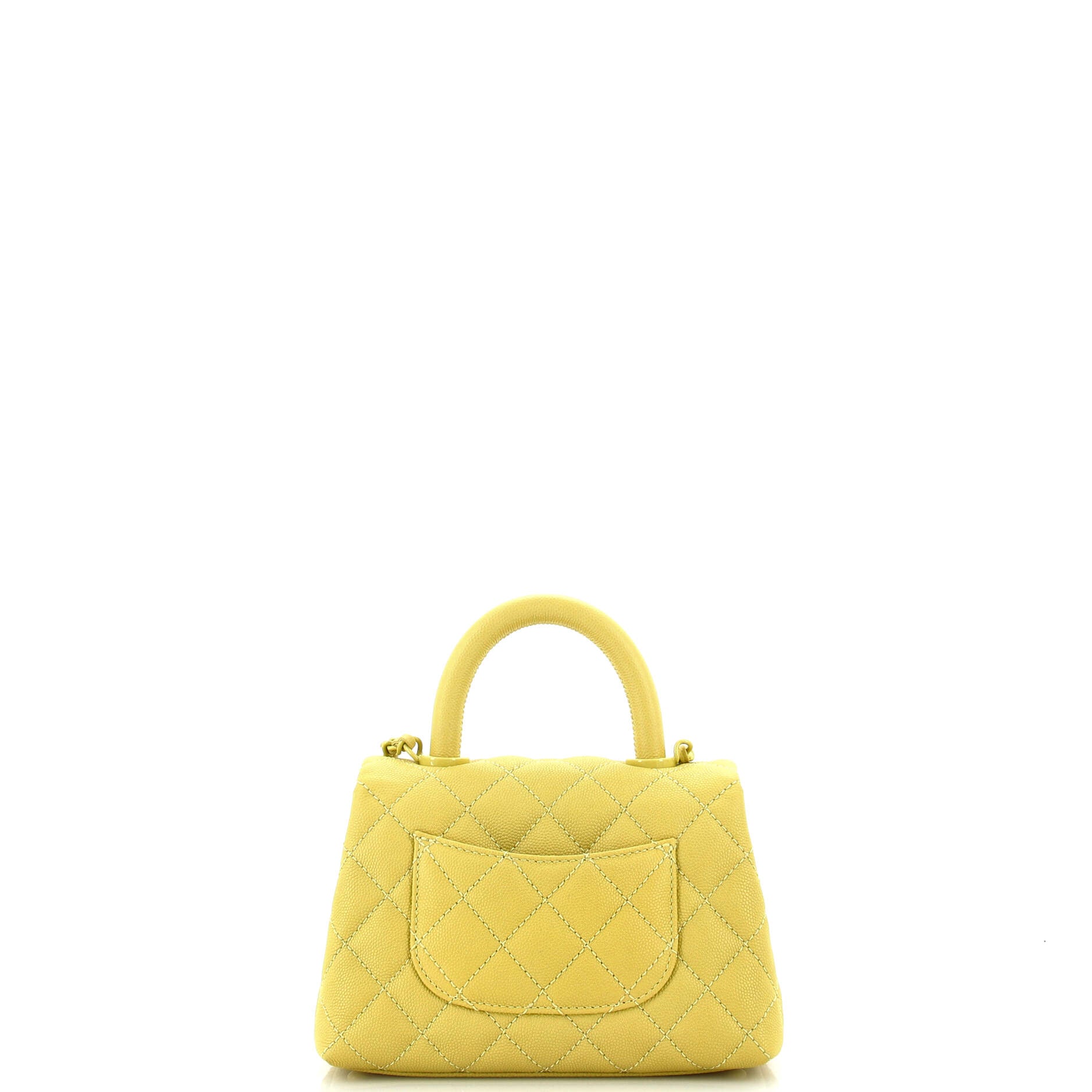 Coco Top Handle Bag Quilted Caviar Extra Mini