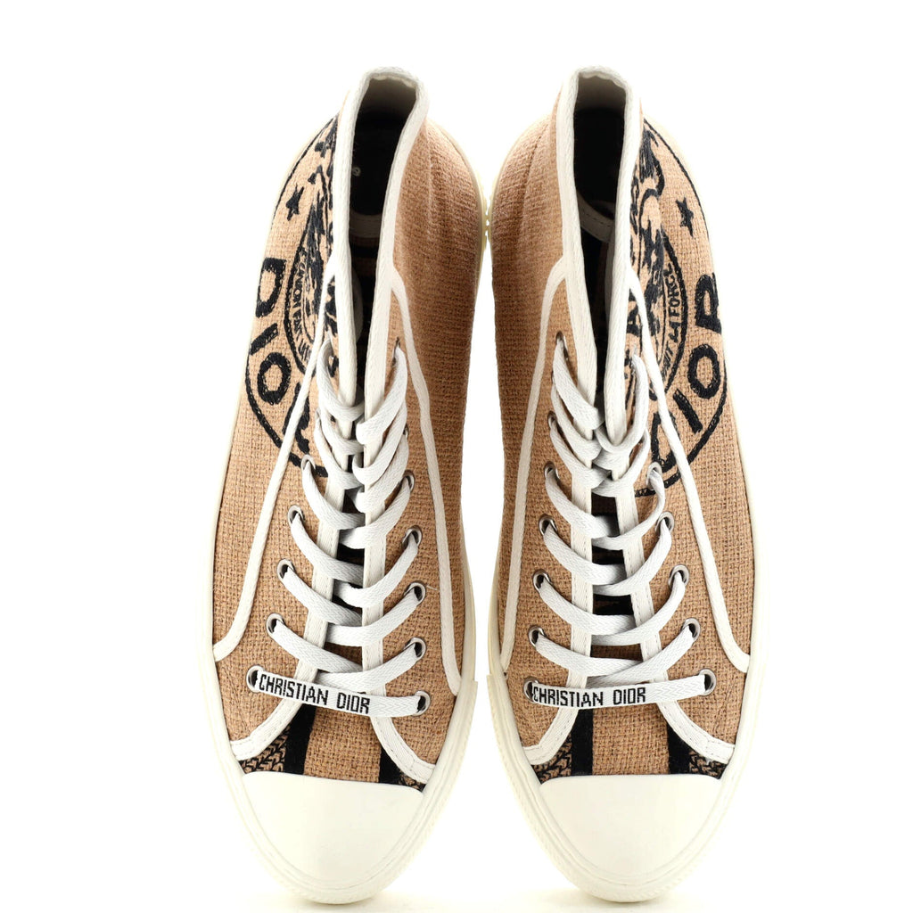 Women's Walk'N'Dior Sneakers Embroidered Jute Canvas