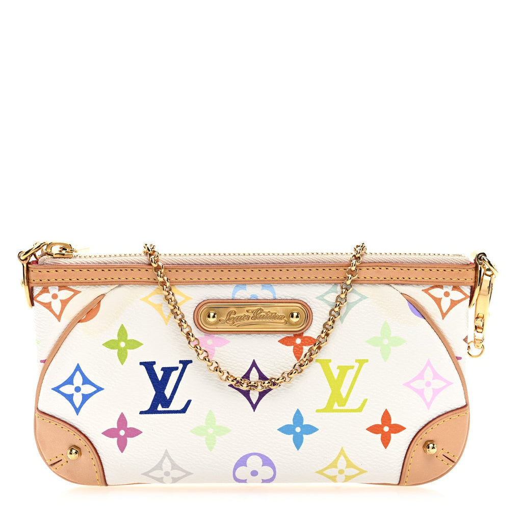 Monogram Multicolor Pochette Milla MM White