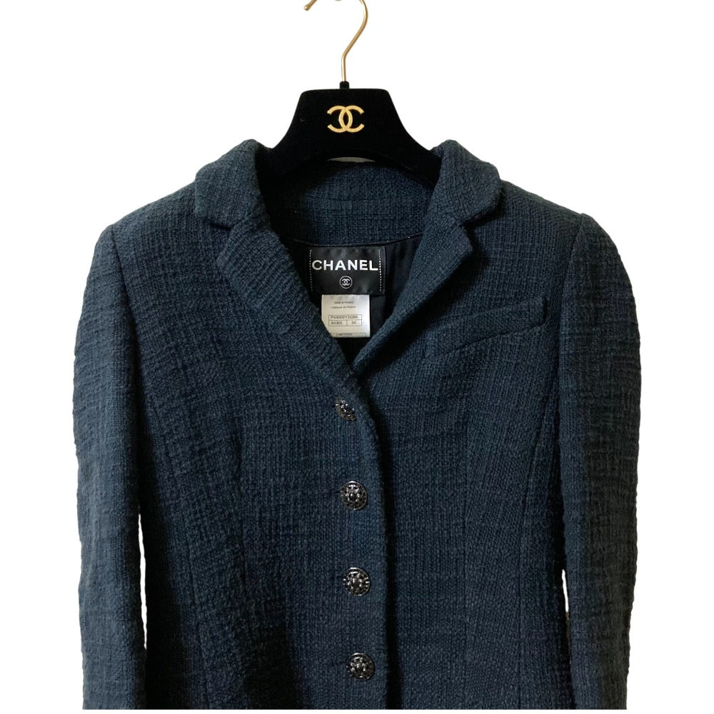 Chanel Bijou Button Tweed Jacket