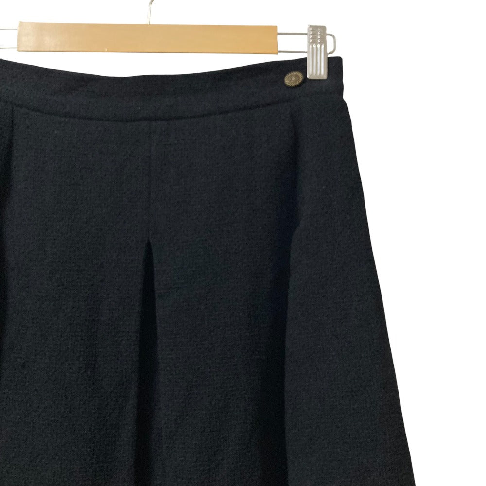 Chanel Box Pleats Tweed Skirt