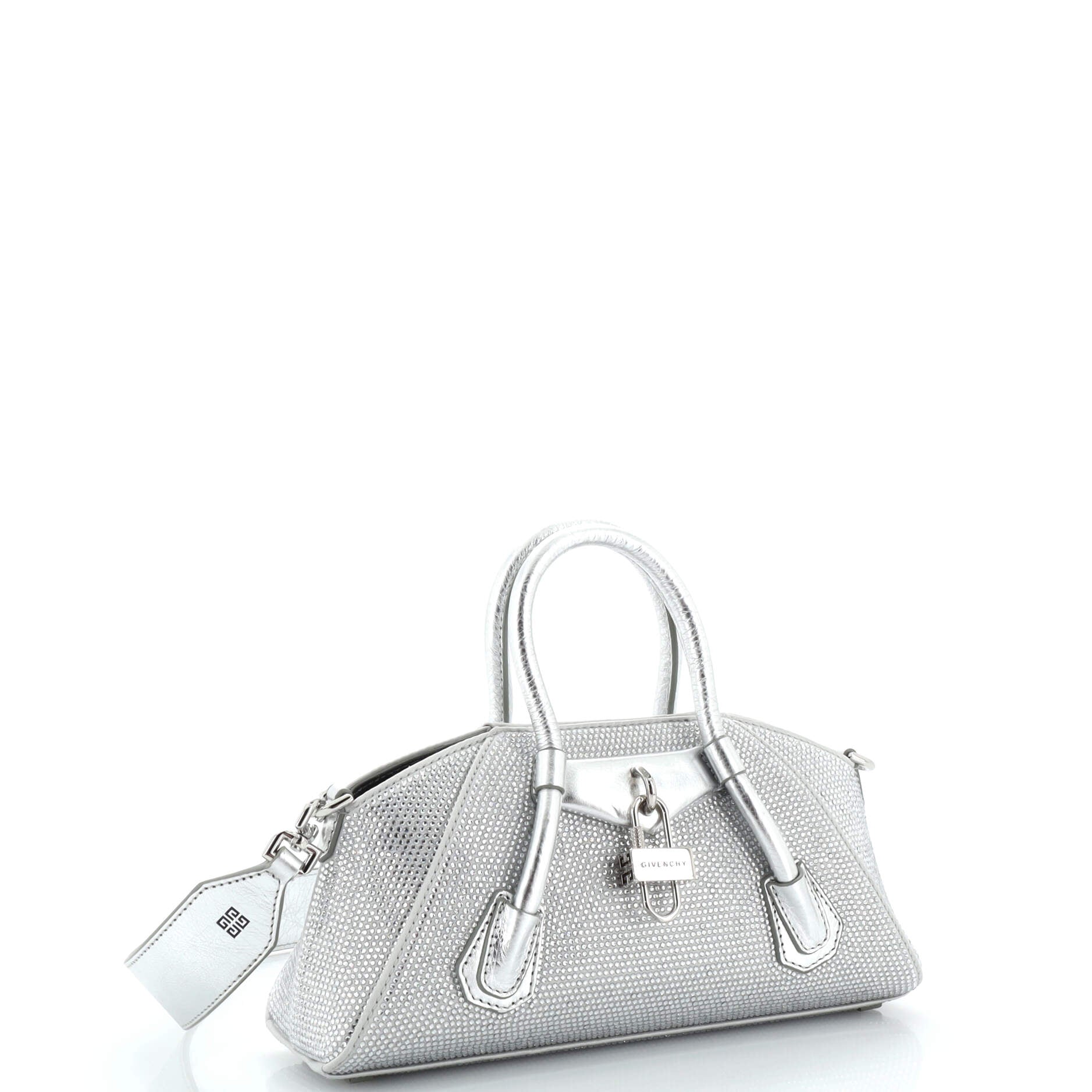 Antigona Stretch Bag Crystal Embellished Satin Mini
