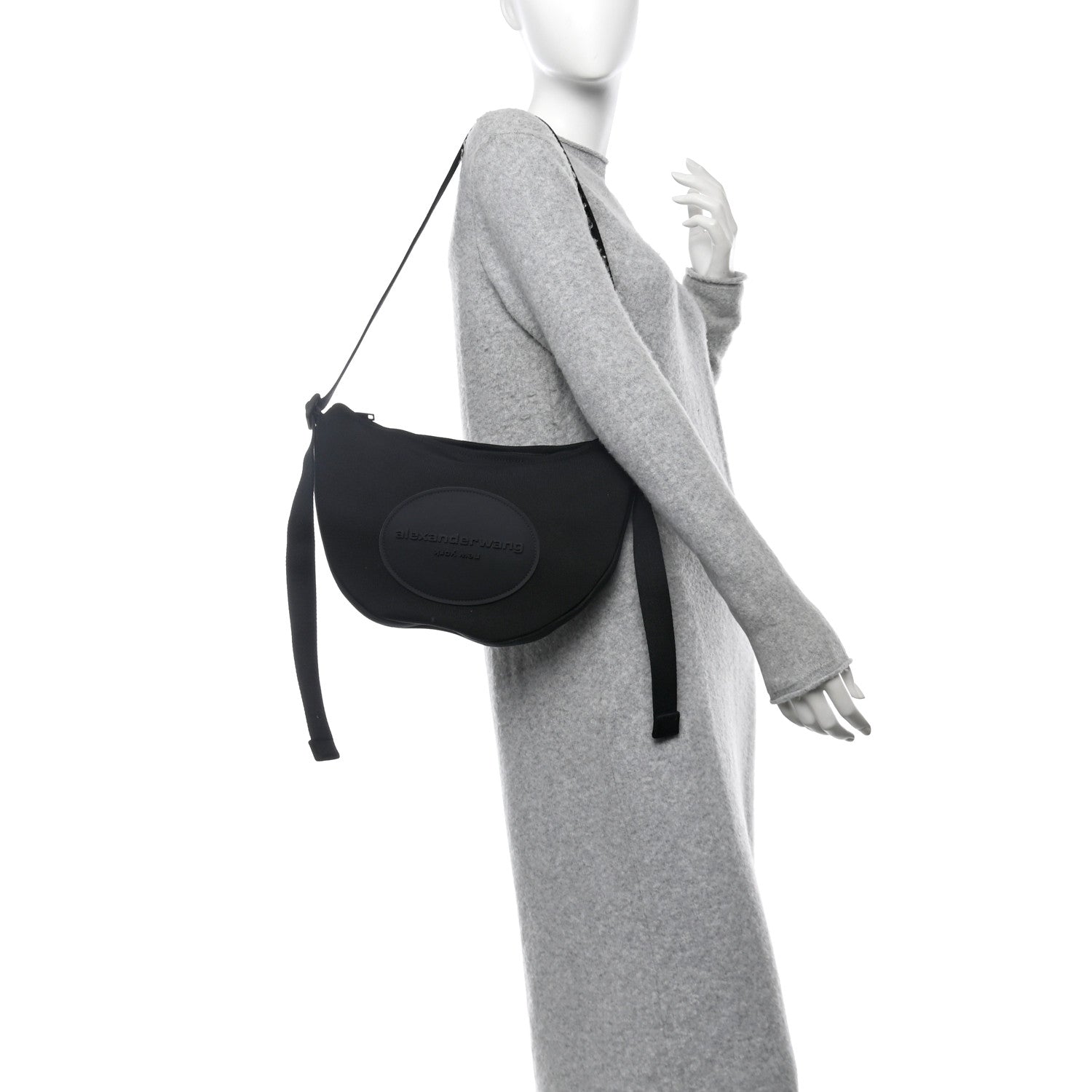 Canvas Bo Small Shoulder Bag Black