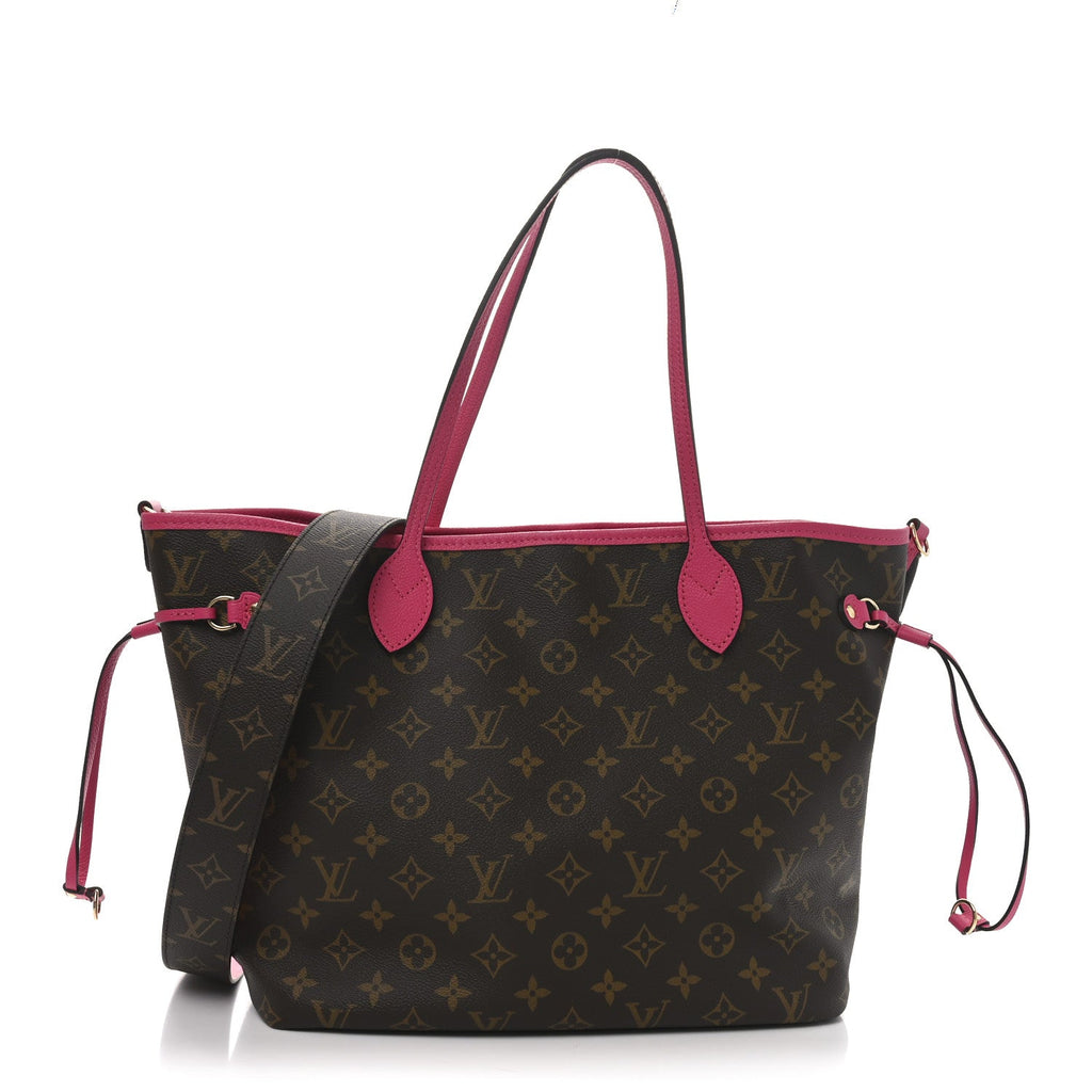 Monogram Inside Out Neverfull Bandouliere MM Rose Pondichery