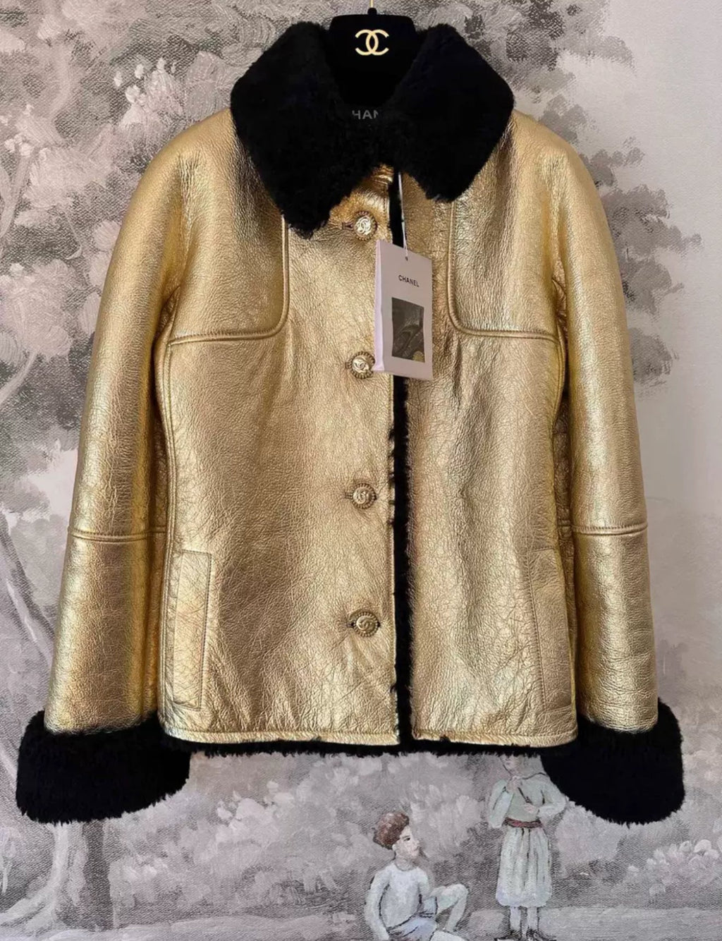 Chanel 22B Gold & Black Blouson