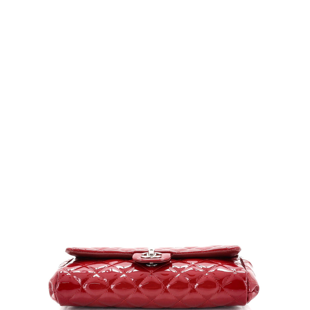 Clutch with Chain Quilted Patent