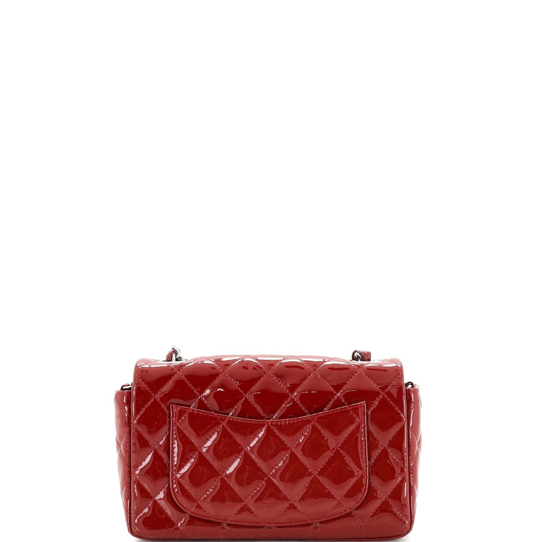 Classic Single Flap Bag Quilted Patent Mini