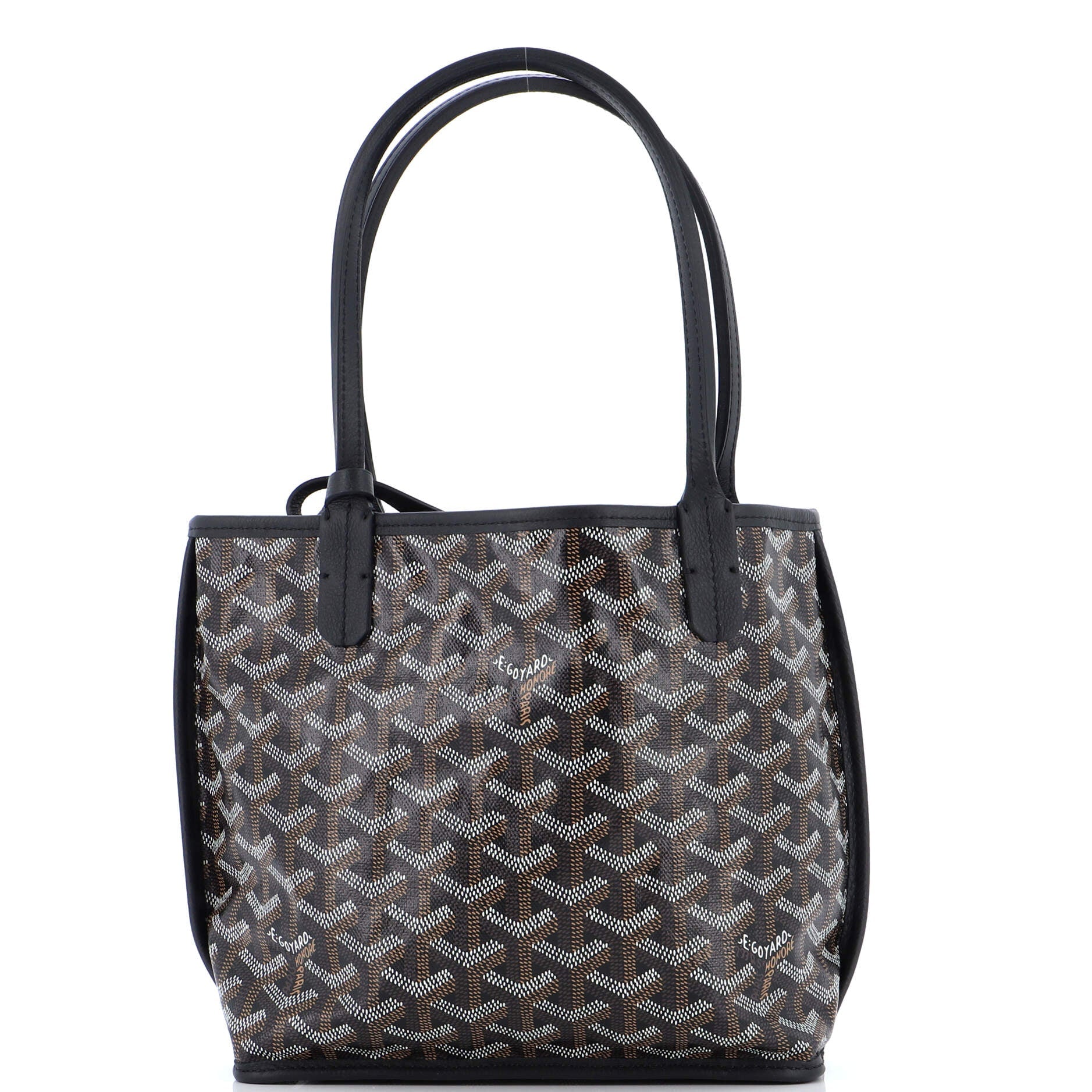Anjou Reversible Tote Coated Canvas Mini